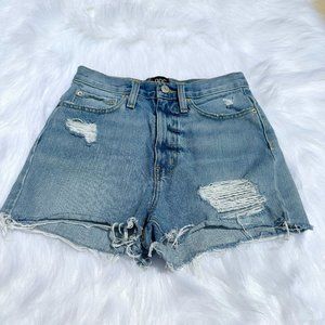BDG Denim Shorts Girlfriend High Rise Jean Cut Off Boho Coastal Festival Size 24